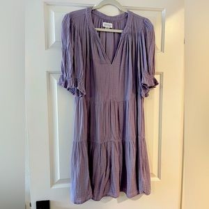Velvet, like new, cotton-gauze short dress, lavender, size Medium.